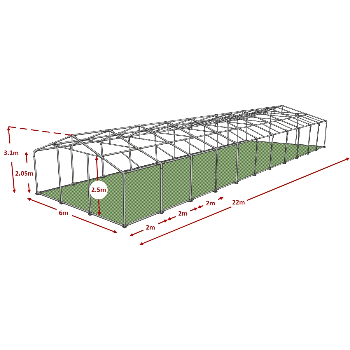 6x4m advanced marquee framework diagram