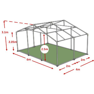 6x4m advanced marquee framework diagram