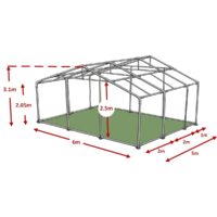 6x5m advanced marquee framework diagram