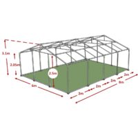6x8m advanced marquee framework diagram