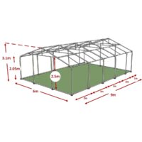 6x9m advanced marquee framework diagram