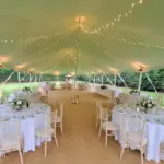 9x18m Traditional Marquee with Lighting and Flooring