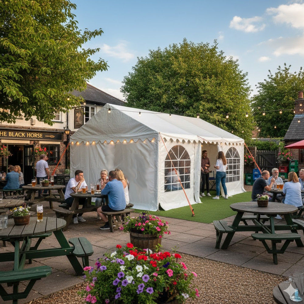 Marquee in Pub Garden