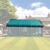 6x6m Green Marquee Roof 500gsm PVC flame retardant 100% waterproof