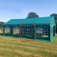 Green Marquee PVC window 500gsm PVC Flame retardant