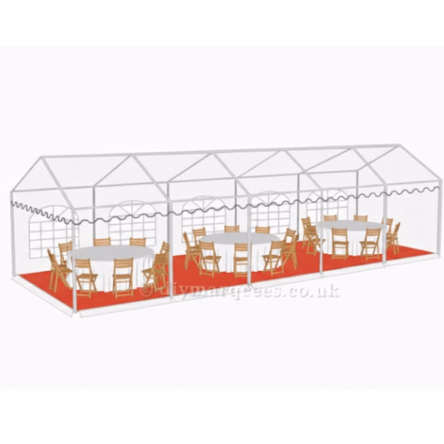 4x10m marquee capacity diagram