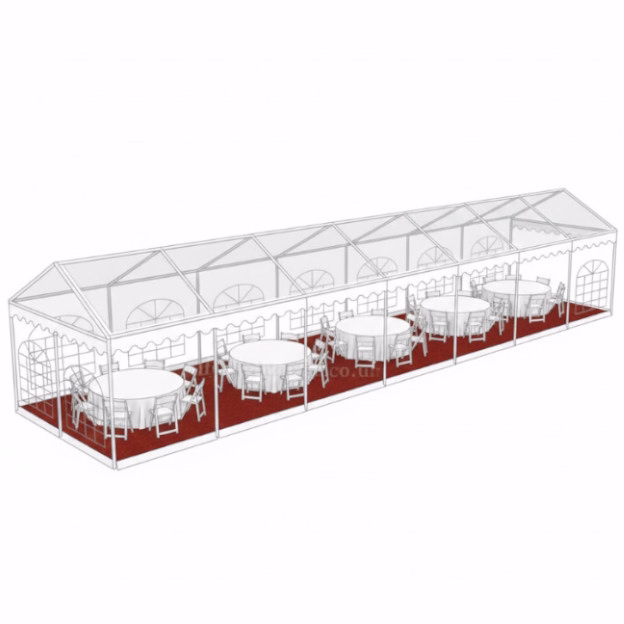 4x14m marquee capacity diagram