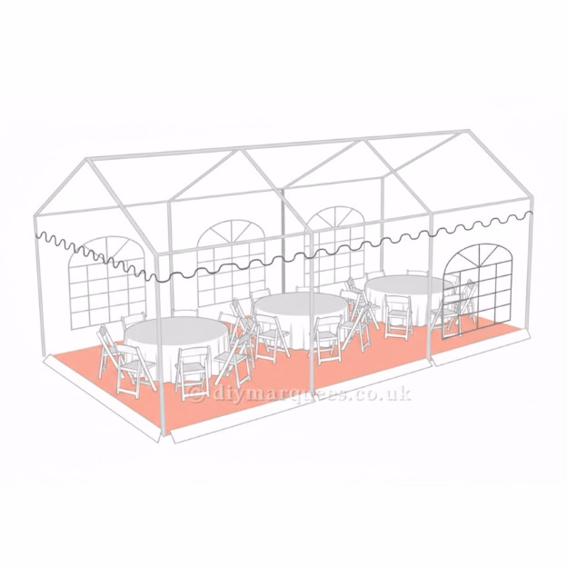 4x6m marquee capacity diagram