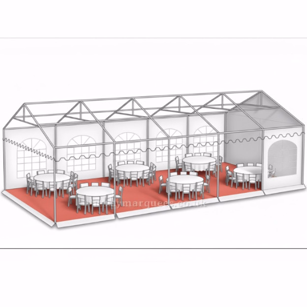 6x10m marquee capacity diagram