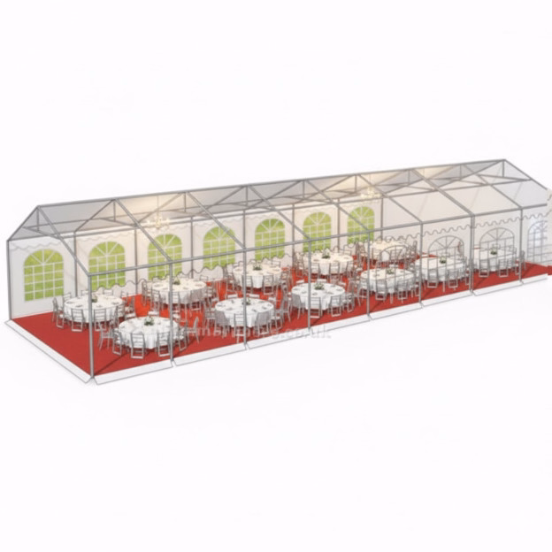6x16m marquee capacity diagram