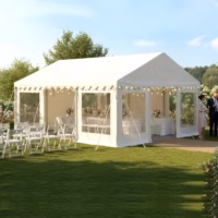 6x6m Clear Sides Marquee (Panoramic Windows)