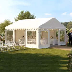 6x6m Clear Sides Marquee (Panoramic Windows)