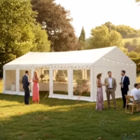 3x10m Clear sides Marquee (panoramic windows)
