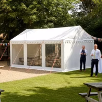 3x6m Clear sides Marquee (panoramic windows)