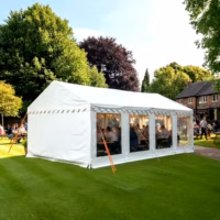 3x8m Clear sides Marquee (panoramic windows)