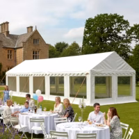 4x10m Clear sides Marquee (panoramic windows)