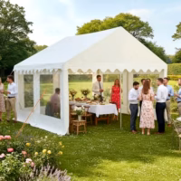 4x4m Clear sides Marquee (panoramic windows)