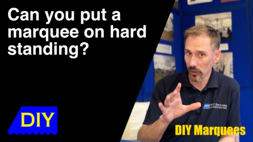 Can you put marquees up on a hard standing?