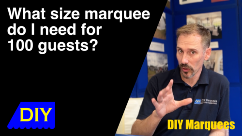 What size marquee do I need for 100 gurests?