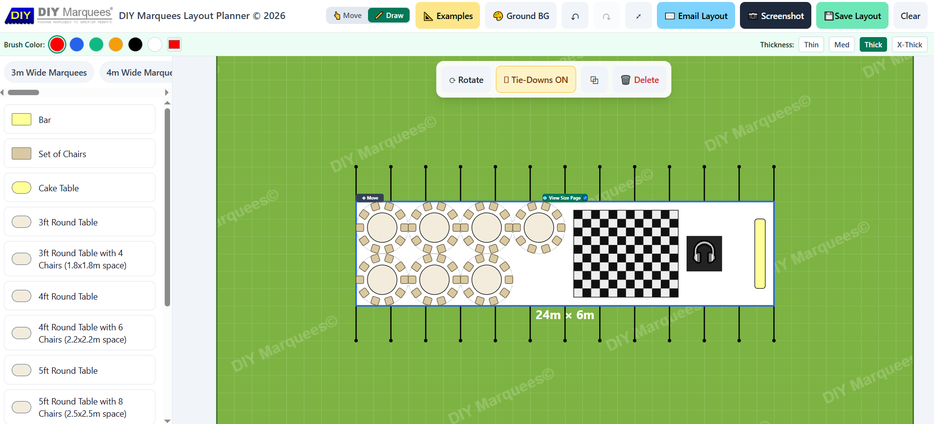 DIY Marquees interactive Planner